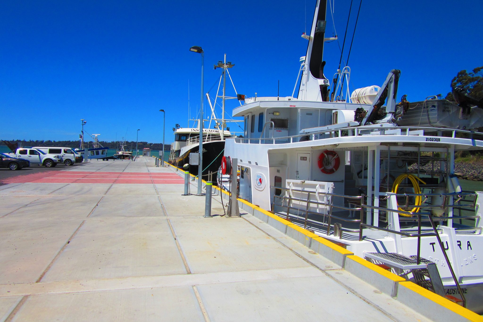 St Helens Wharf - Marine and Safety Tasmania