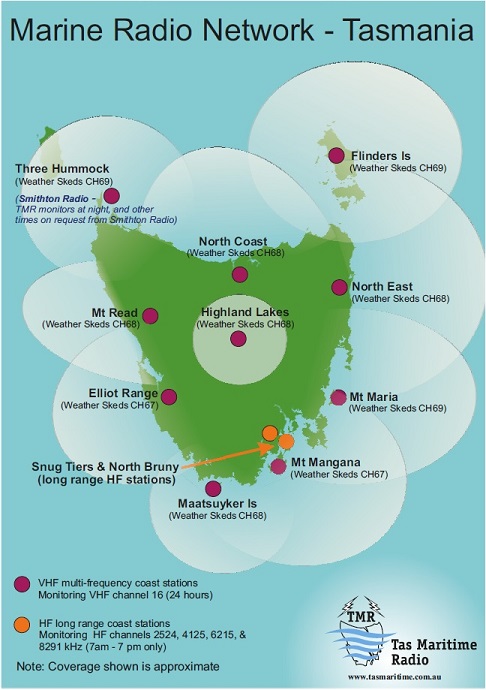 VHF Repeater Network - Marine and Safety Tasmania